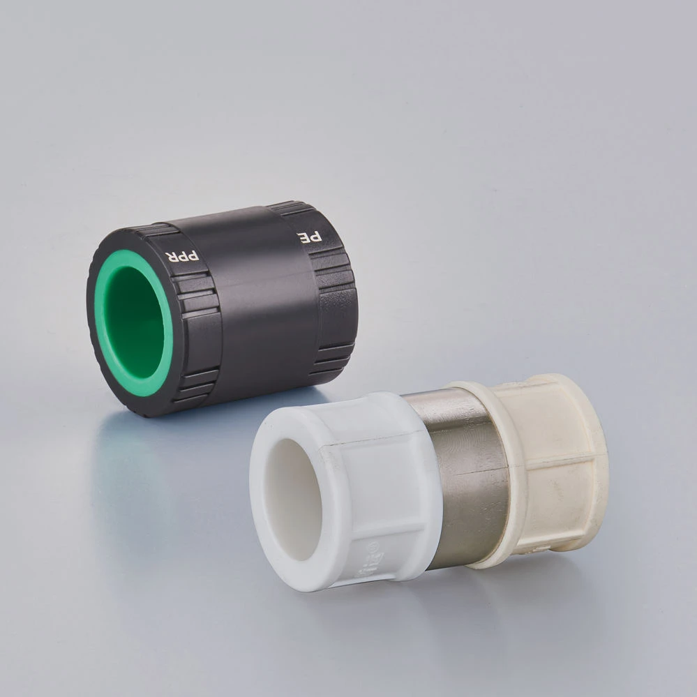 41 China Factory Wholesale Smooth Surface PPR PB PE PERT Exchange Adaptor Pipe Fittings Premium Polyethylene Socket Coupling 41 China Factory Wholesale Smooth Surface PPR PB PE PERT Exchange Adaptor Pipe Fittings Premium Polyethylene Socket Coupling